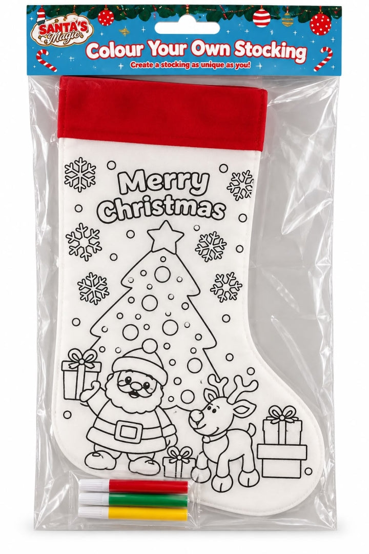 Colour Your Own 46cm Christmas Stocking