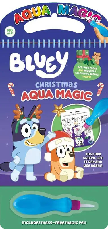 BLUEY CHRISTMAS AQUA MAGIC