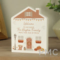 Personalised Autumnal Wooden House Ornament