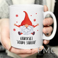 Personalised Red Gonk Christmas Mug